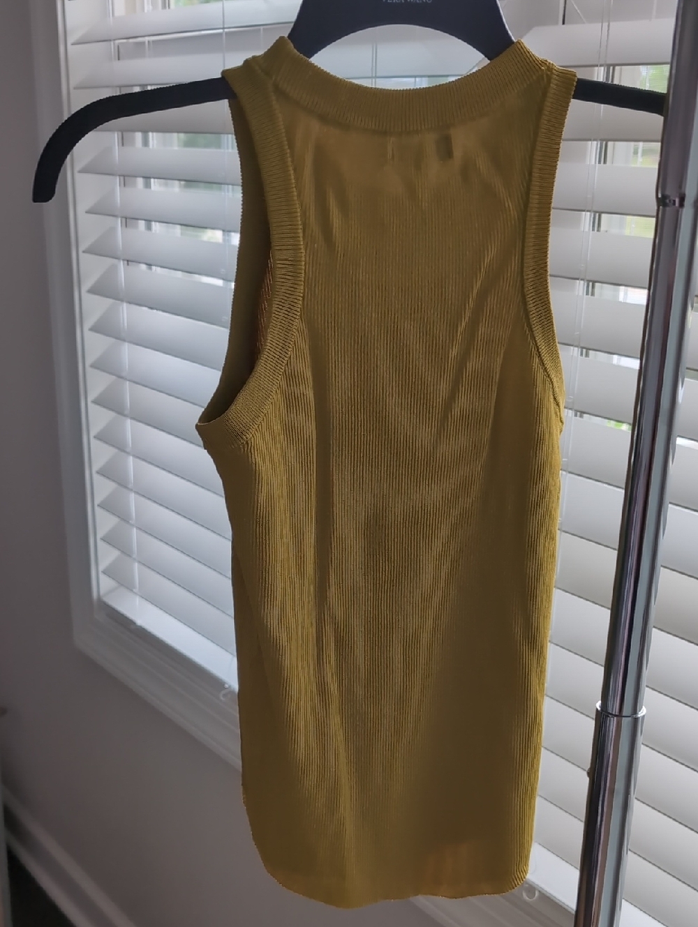 Miou Muse Ribbed Chartreuse Tank Small - Picture 4 of 7